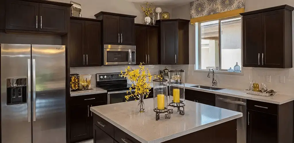 Cabinet painting results with freshly painted kitchen cabinets in Savannah, GA